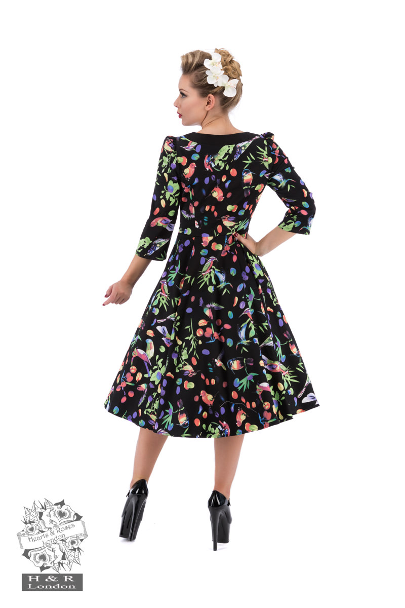 Garden Birds Tea Dress